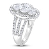 Thumbnail Image 2 of Multi-Diamond Scalloped Ring 1-1/3 ct tw 14K White Gold