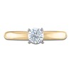 Thumbnail Image 3 of Certified Round Diamond Solitaire Engagement Ring 1/2 ct tw 14K Yellow Gold (I/I1)