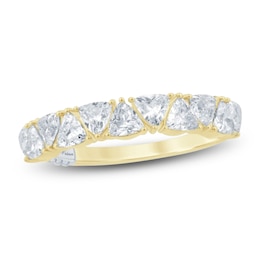 Pnina Tornai Trillion-Cut Lab-Grown Diamond Anniversary Ring 1-1/2 ct tw 14K Yellow Gold