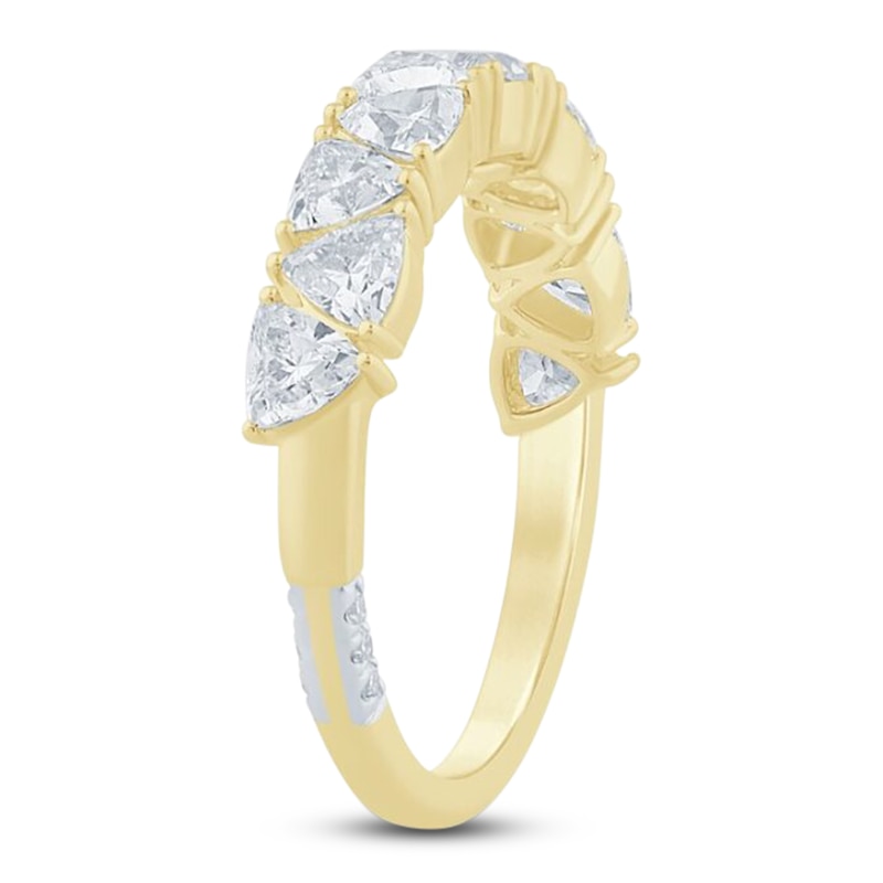 Main Image 2 of Pnina Tornai Trillion-Cut Lab-Grown Diamond Anniversary Ring 1-1/2 ct tw 14K Yellow Gold