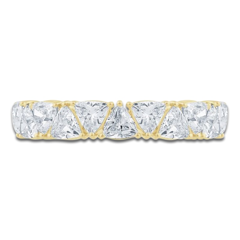 Main Image 3 of Pnina Tornai Trillion-Cut Lab-Grown Diamond Anniversary Ring 1-1/2 ct tw 14K Yellow Gold