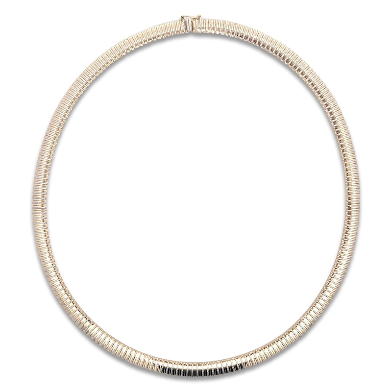 Main Image 1 of Italia D'Oro Diamond-Cut Cleopatra Necklace 14K Yellow Gold 17"