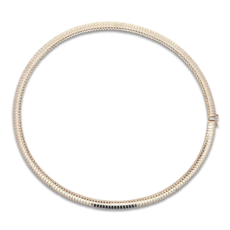 Main Image 2 of Italia D'Oro Diamond-Cut Cleopatra Necklace 14K Yellow Gold 17"