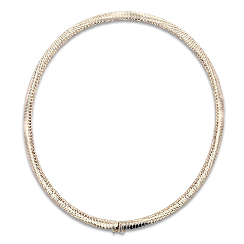Main Image 3 of Italia D'Oro Diamond-Cut Cleopatra Necklace 14K Yellow Gold 17"