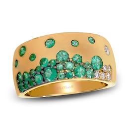 Le Vian Tramonto D'Oro Emerald Ombré Ring 1/10 ct tw Diamonds 14K Honey Gold