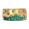 Thumbnail Image 3 of Le Vian Tramonto D'Oro Emerald Ombré Ring 1/10 ct tw Diamonds 14K Honey Gold