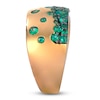 Thumbnail Image 4 of Le Vian Tramonto D'Oro Emerald Ombré Ring 1/10 ct tw Diamonds 14K Honey Gold