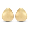Thumbnail Image 1 of Italia D'Oro Hollow Domed Teardrop Stud Earrings 14K Yellow Gold