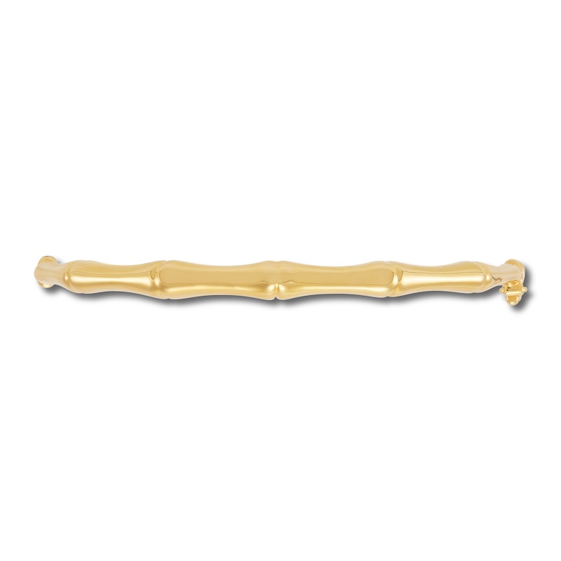 Main Image 2 of Italia D'Oro Bamboo Bangle Bracelet 14K Yellow Gold