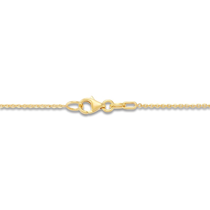 Main Image 3 of Italia D'Oro Bamboo Heart Necklace 14K Yellow Gold 18"