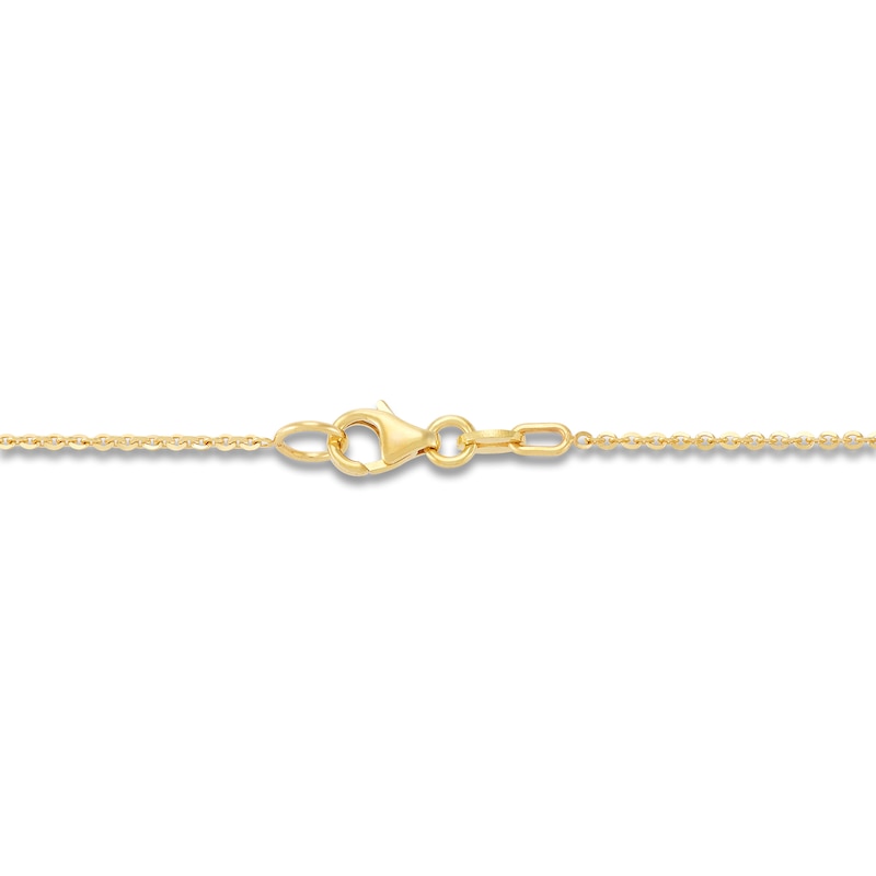 Main Image 3 of Italia D'Oro Bamboo Circle Necklace 14K Yellow Gold 18"