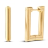 Thumbnail Image 1 of Rectangle Huggie Hoop Earrings 10K Yellow Gold 20 x 25mm