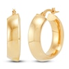 Thumbnail Image 1 of Tube Hoop Earrings 14K Yellow Gold