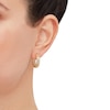 Thumbnail Image 3 of Mesh Huggie Hoop Earrings 14K Yellow Gold