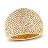 Thumbnail Image 1 of Italia D'Oro Diamond-Cut Domed Ring 14K Two-Tone Gold