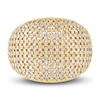 Thumbnail Image 3 of Italia D'Oro Diamond-Cut Domed Ring 14K Two-Tone Gold