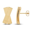 Thumbnail Image 3 of X-Shaped Bar Stud Earrings 14K Yellow Gold