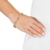 Thumbnail Image 4 of Italia D'Oro Hollow Mariner Link Chain Bracelet 8.9mm 14K Yellow Gold 7.5"