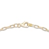 Thumbnail Image 2 of Engravable Disc Paperclip Chain Bracelet 14K Yellow Gold 7.25"