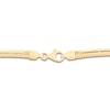 Thumbnail Image 2 of Italia D'Oro Graduated Stretch Omega Necklace 14K Yellow Gold 18"