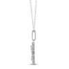 Thumbnail Image 3 of Diamond Zodiac Virgo Medallion Necklace 1/3 ct tw Sterling Silver 18"