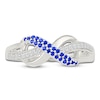 Thumbnail Image 2 of Blue & White Lab-Created Sapphire Infinity Ring Sterling Silver