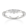Thumbnail Image 1 of J'Lure Lab-Grown Diamond Scalloped Wedding Band 1/8 ct tw 18K White Gold