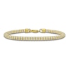 Thumbnail Image 1 of Diamond-Cut Chain Bracelet 4.25mm Semi-Solid 14K Two-Tone Gold 8.25"