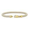 Thumbnail Image 2 of Diamond-Cut Chain Bracelet 4.25mm Semi-Solid 14K Two-Tone Gold 8.25"