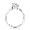 Thumbnail Image 2 of J'Lure Pear Step-Cut Lab-Grown Diamond Half-Halo Engagement Ring 1 ct tw 18K White Gold
