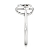 Thumbnail Image 3 of J'Lure Pear Step-Cut Lab-Grown Diamond Half-Halo Engagement Ring 1 ct tw 18K White Gold