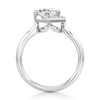 Thumbnail Image 2 of J'Lure Hexagon Brilliant-Cut Lab-Grown Diamond Half-Halo Engagement Ring 2 ct tw 18K White Gold