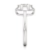 Thumbnail Image 3 of J'Lure Hexagon Brilliant-Cut Lab-Grown Diamond Half-Halo Engagement Ring 2 ct tw 18K White Gold