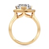 Thumbnail Image 2 of J'Lure Heart Brilliant-Cut Lab-Grown Diamond Half-Halo Engagement Ring 3-1/5 ct tw 18K Yellow Gold