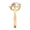 Thumbnail Image 3 of J'Lure Heart Brilliant-Cut Lab-Grown Diamond Half-Halo Engagement Ring 3-1/5 ct tw 18K Yellow Gold