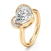 Thumbnail Image 4 of J'Lure Heart Brilliant-Cut Lab-Grown Diamond Half-Halo Engagement Ring 3-1/5 ct tw 18K Yellow Gold