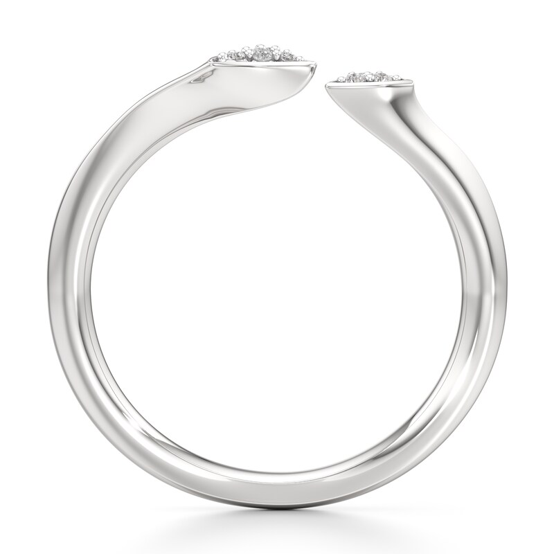Main Image 2 of J'Lure Lab-Created Diamond Wedding Band 1/20 ct tw 18K White Gold