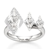 Thumbnail Image 1 of J'Lure Lozenge Step-Cut Lab-Grown Diamond Engagement Ring 2-1/4 ct tw 18K White Gold