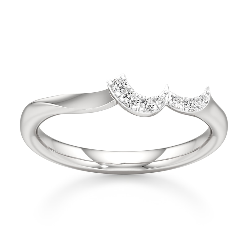 Main Image 1 of J'Lure Lab-Grown Diamond Wedding Band 1/20 ct tw 18K White Gold