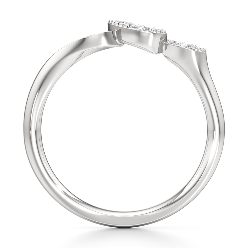 Main Image 2 of J'Lure Lab-Grown Diamond Wedding Band 1/20 ct tw 18K White Gold