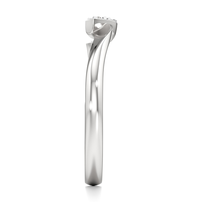 Main Image 3 of J'Lure Lab-Grown Diamond Wedding Band 1/20 ct tw 18K White Gold
