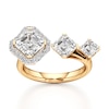Thumbnail Image 1 of J'Lure Square-Emerald Step-Cut Lab-Grown Diamond Engagement Ring 3-5/8 ct tw 18K Yellow Gold