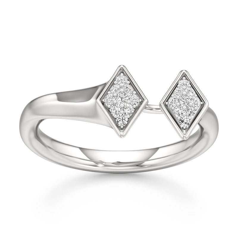 Main Image 1 of J'Lure Lab-Grown Diamond Wedding Band 1/8 ct tw 18K White Gold
