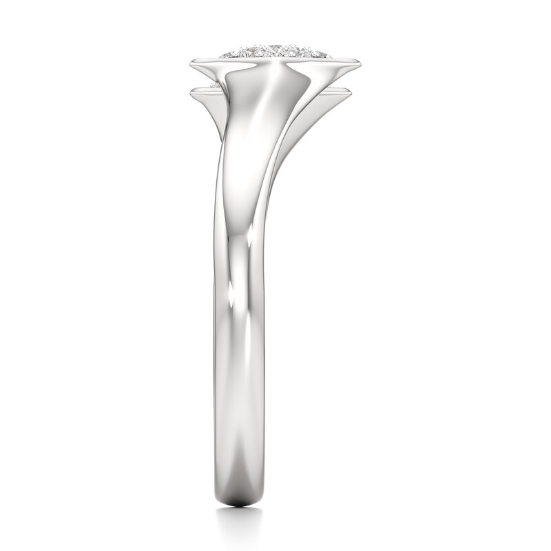 Main Image 3 of J'Lure Lab-Grown Diamond Wedding Band 1/8 ct tw 18K White Gold