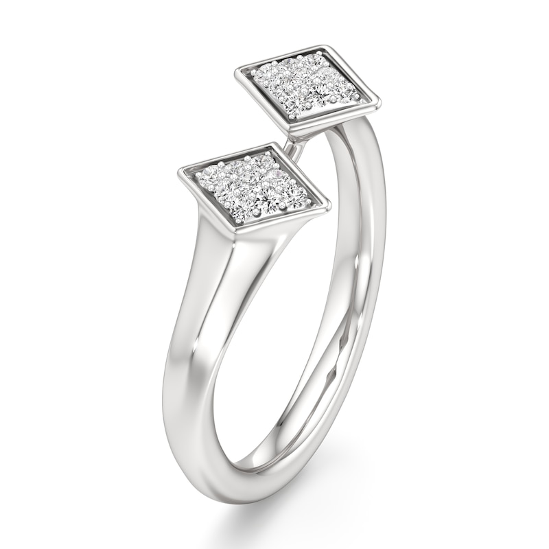 Main Image 4 of J'Lure Lab-Grown Diamond Wedding Band 1/8 ct tw 18K White Gold