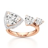 Thumbnail Image 1 of J'Lure Trillion Curved Brilliant-Cut Lab-Grown Diamond Engagement Ring 3-1/3 ct tw 18K Rose Gold