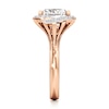 Thumbnail Image 3 of J'Lure Trillion Curved Brilliant-Cut Lab-Grown Diamond Engagement Ring 3-1/3 ct tw 18K Rose Gold