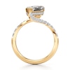 Thumbnail Image 2 of J'Lure Leaf Step-Cut Lab-Grown Diamond Bypass Engagement Ring 2-1/2 ct tw 18K Yellow Gold