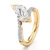 Thumbnail Image 4 of J'Lure Leaf Step-Cut Lab-Grown Diamond Bypass Engagement Ring 2-1/2 ct tw 18K Yellow Gold