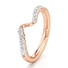 Thumbnail Image 4 of J'Lure Lab-Grown Diamond Contour Wedding Band 3/8 ct tw 18K Rose Gold